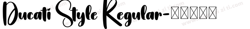 Ducati Style Regular字体转换